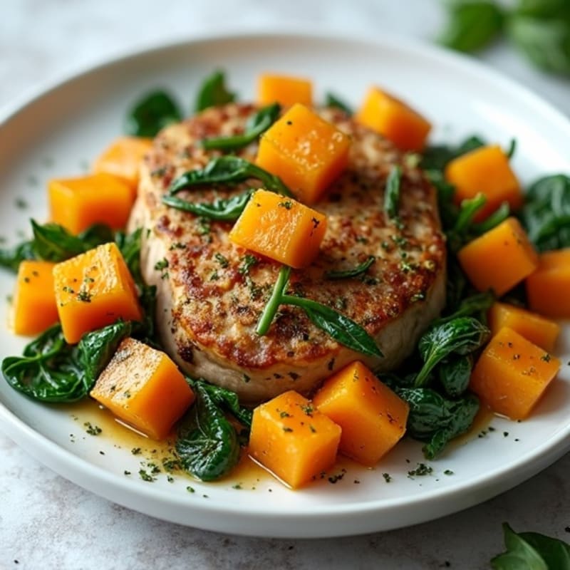 Herb-Roasted Butternut Squash Turkey Skillet