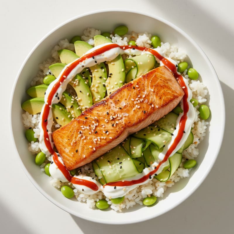 Salmon Sushi Rice Bowl