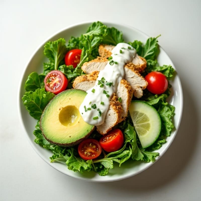 Creamy Herb Chicken Salad with Fresh Greens