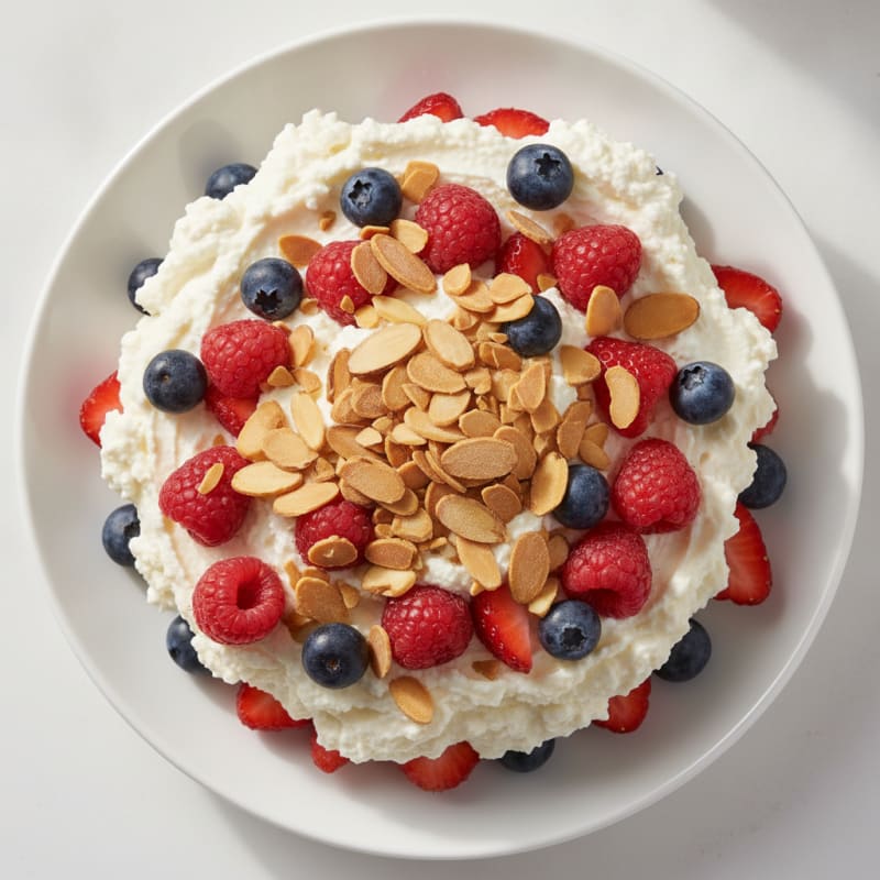 Silky Cottage Cheese and Berry Protein Parfait