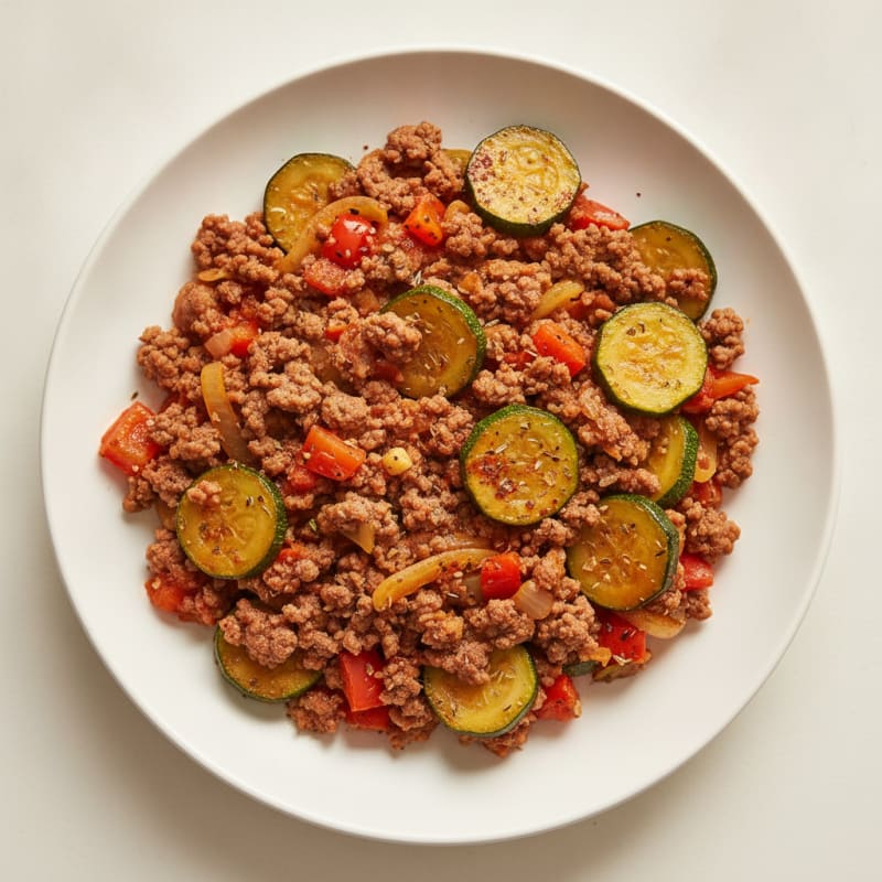 Savory Ground Beef Skillet with Vegetables