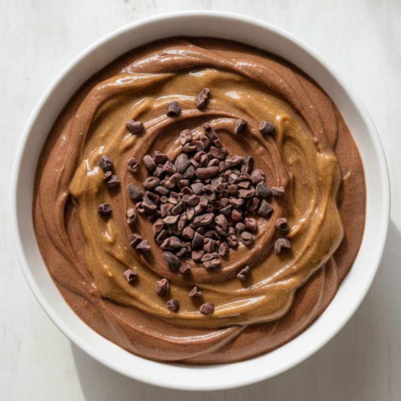 Creamy Greek Yogurt with Chocolate Protein Powder and Almond Butter