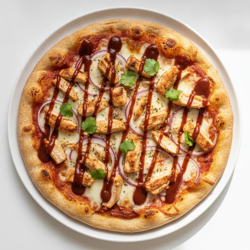 High-Protein BBQ Chicken Pizza