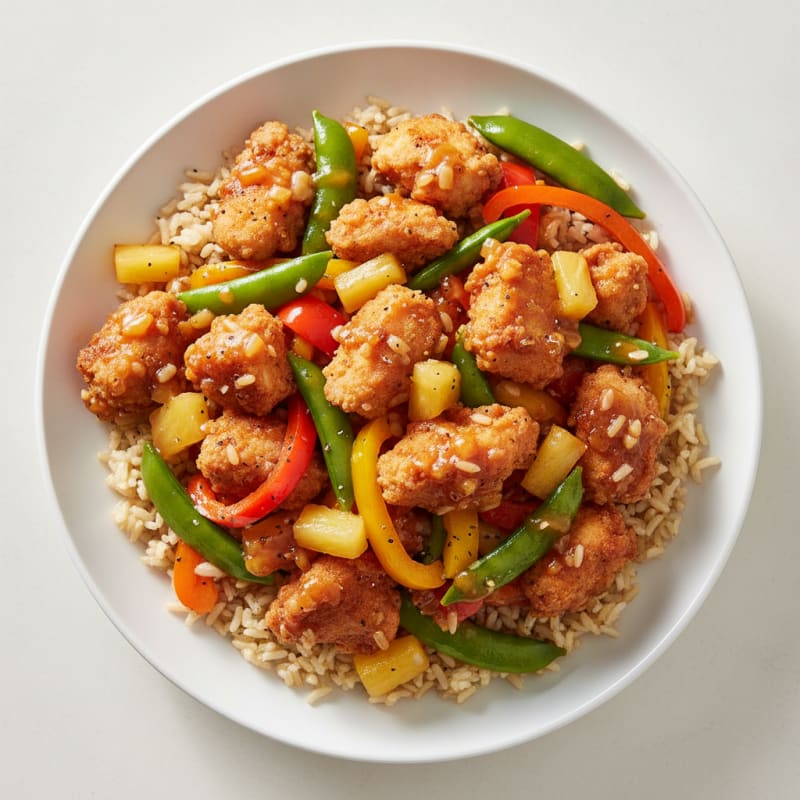 Crispy Sweet and Sour Chicken Stir-Fry