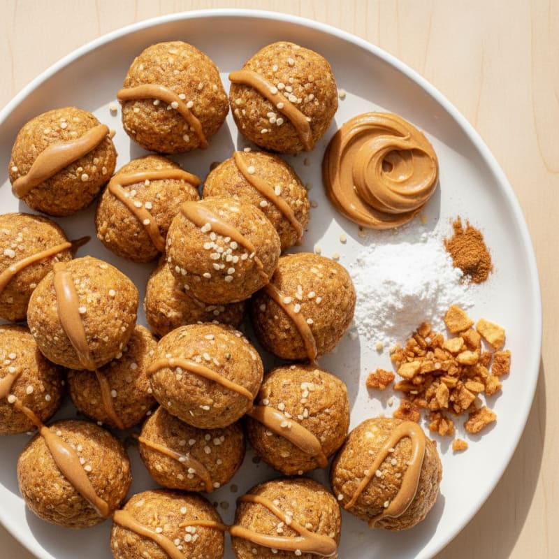 High-Protein Almond Butter and Apple Bites