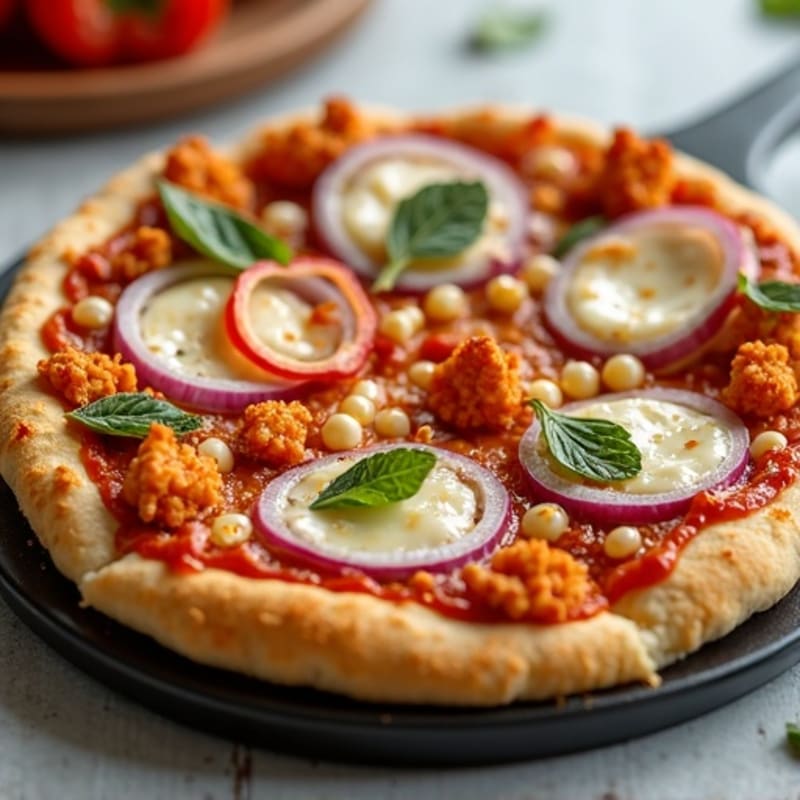 Crispy High-Protein BBQ Chicken Pizza
