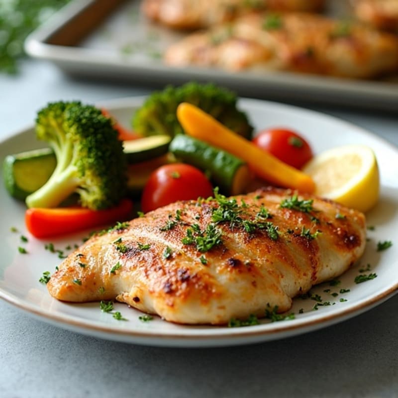 Sheet Pan Lemon Herb Chicken with Crispy Roasted Vegetables