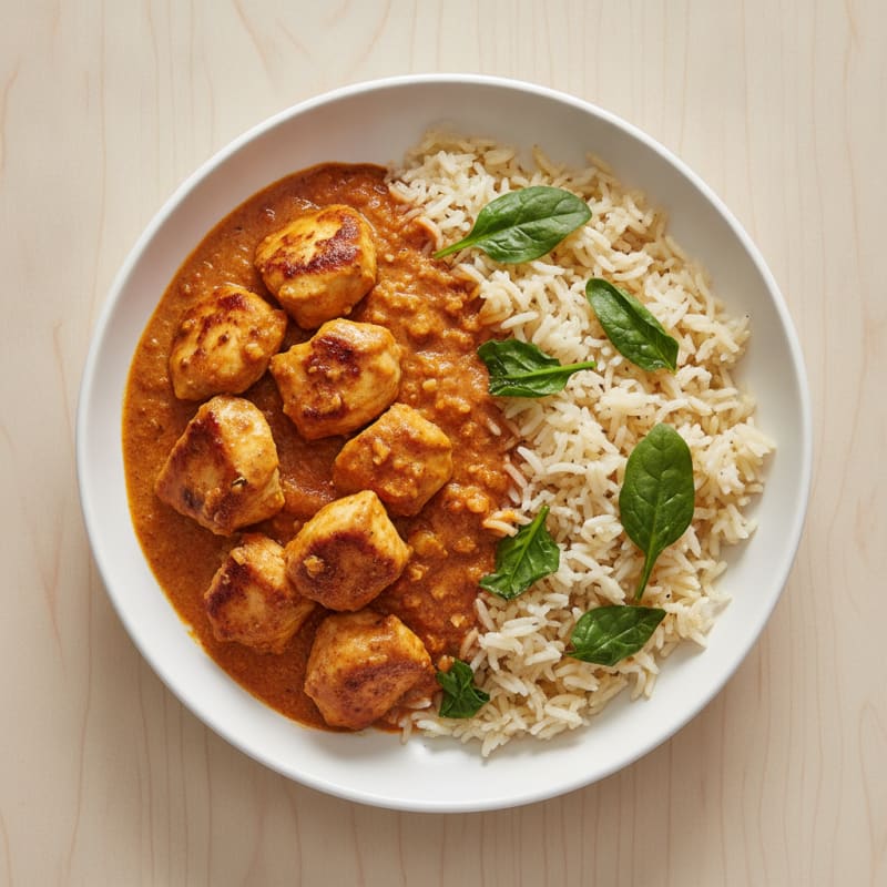Spiced Butter Chicken with Basmati Rice
