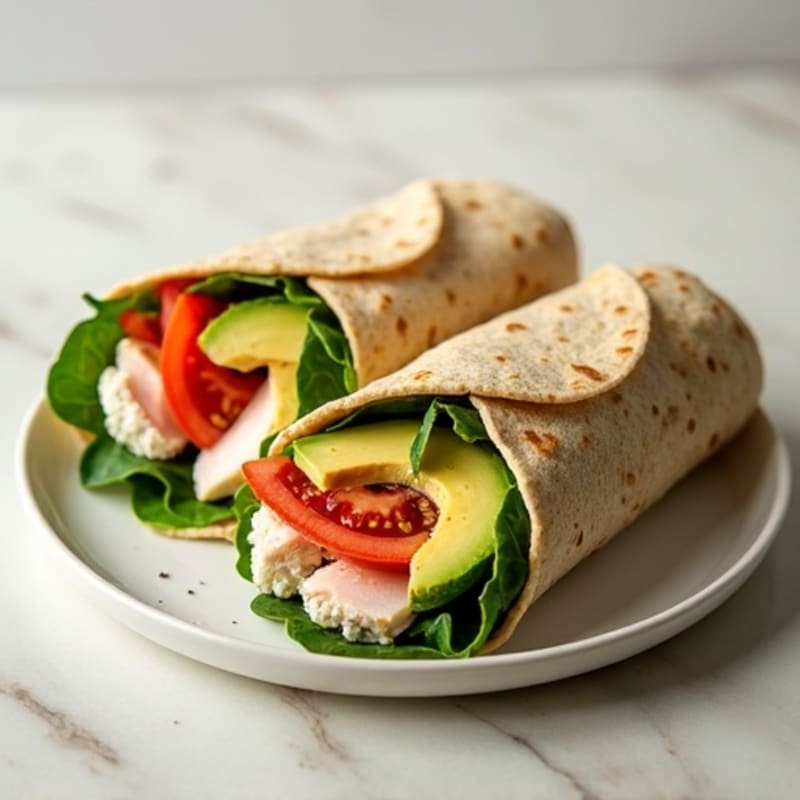 Creamy Turkey Avocado Wrap