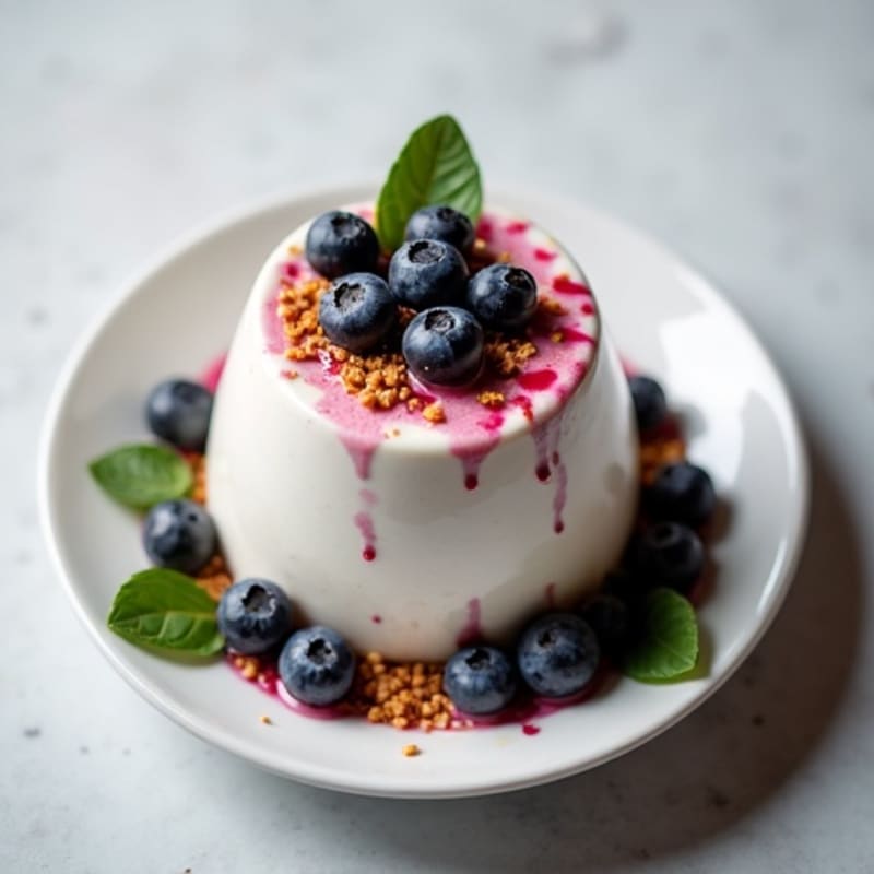 Silky Greek Yogurt Protein Mousse with Berries