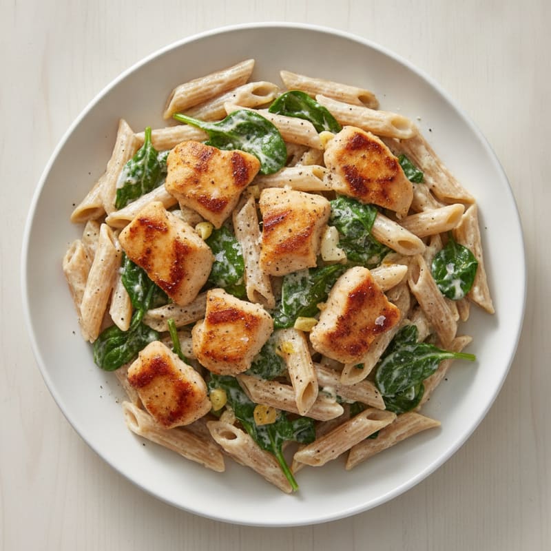 Garlic Parmesan Chicken Alfredo Pasta