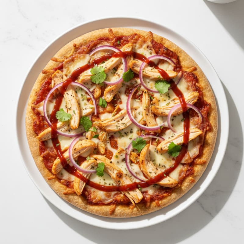 High-Protein BBQ Chicken Pizza