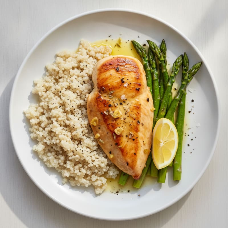 Lemon Herb Chicken with Roasted Asparagus