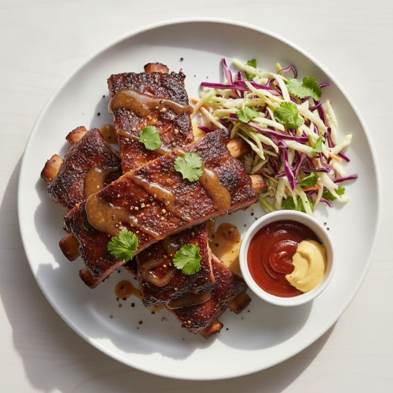Smoked BBQ Ribs with Tangy Glaze