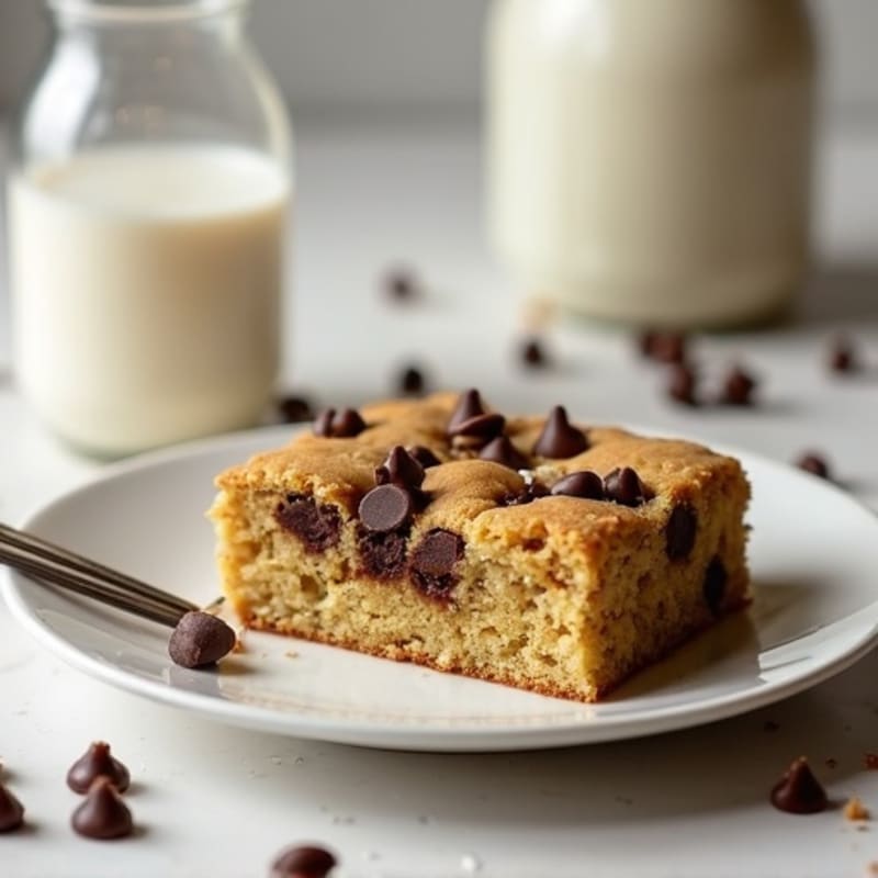 Protein-Packed Almond Flour Chocolate Chip Cookie Cake
