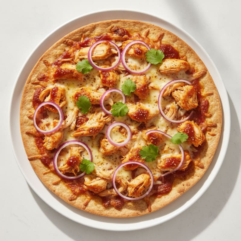 High-Protein BBQ Chicken Pizza