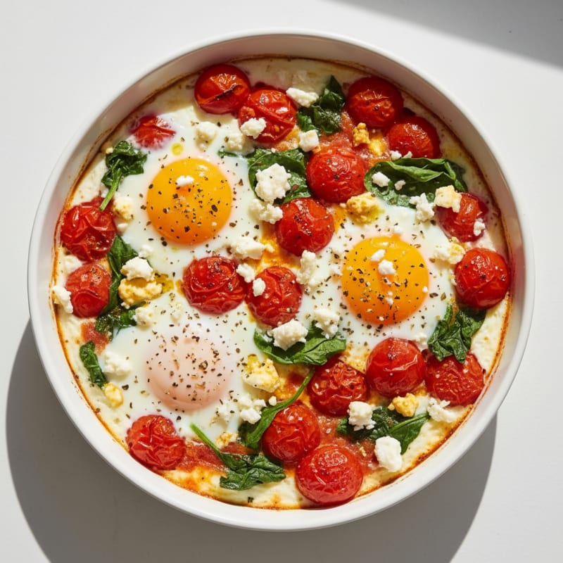 Baked Eggs with Roasted Tomatoes