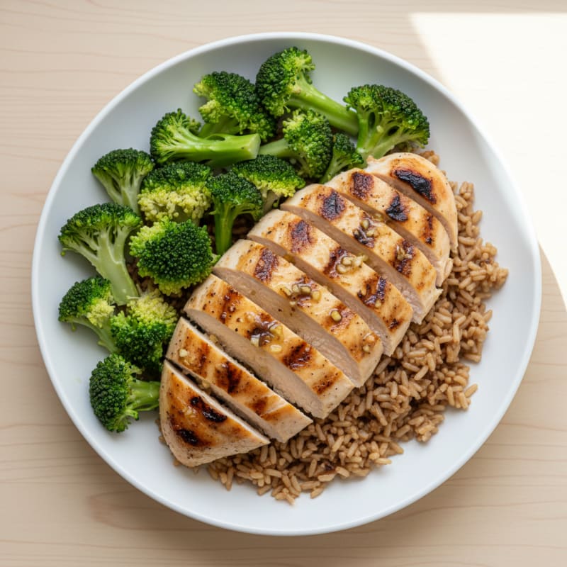 Grilled Chicken and Broccoli Rice Bowl