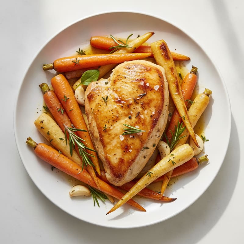 Herb-Roasted Chicken with Root Vegetables