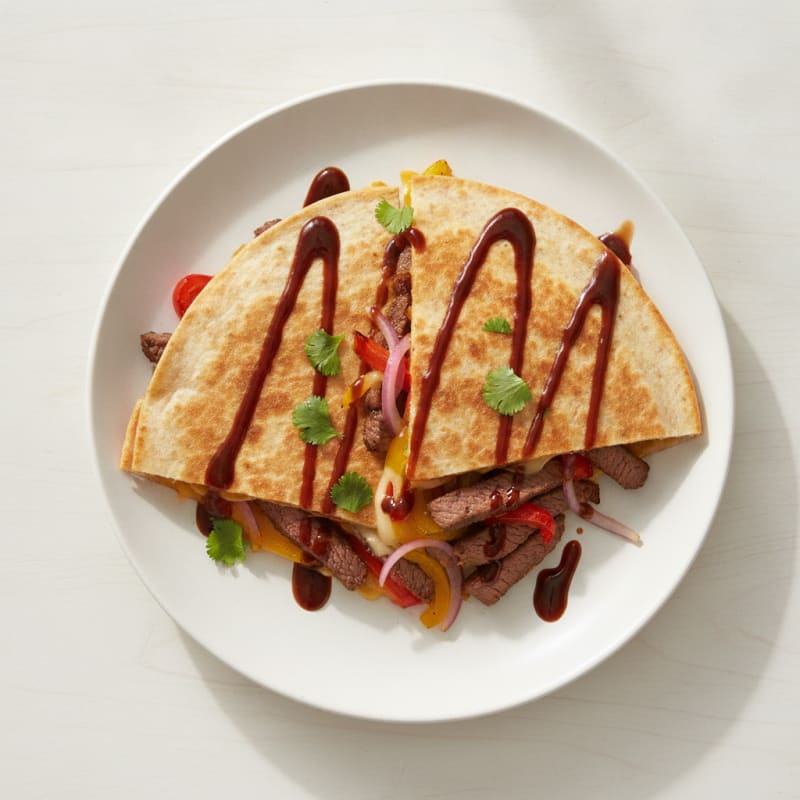 Pan-Seared Steak Quesadillas with Peppers