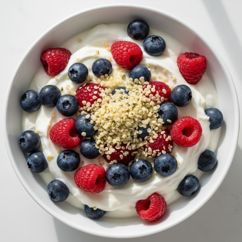 Greek Yogurt Protein Parfait with Berries