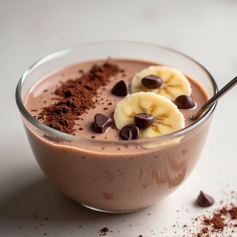 Rich Triple Chocolate Protein Smoothie Bowl