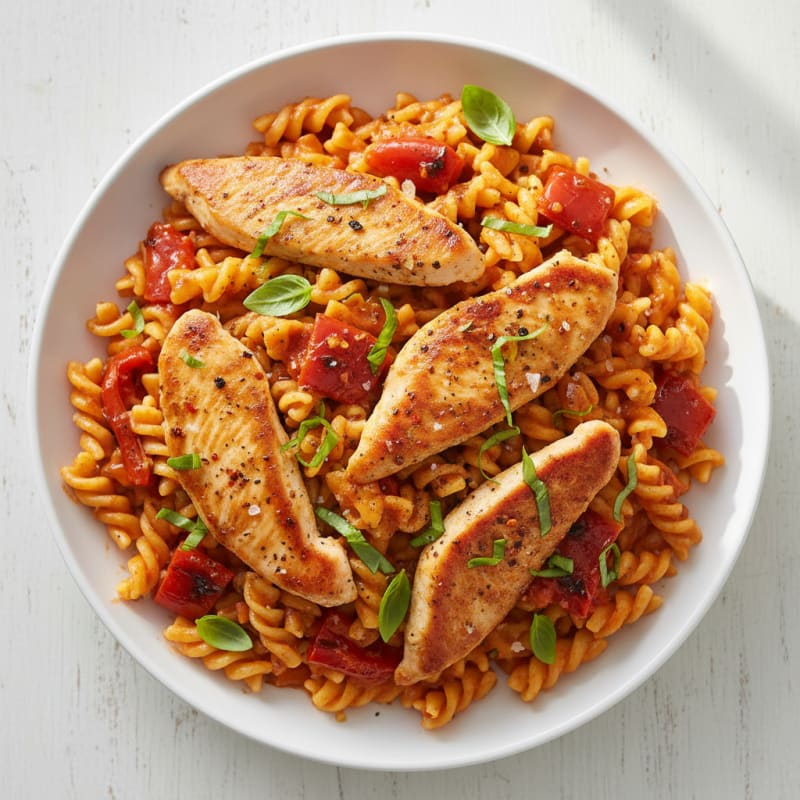 Creamy Roasted Red Pepper Pasta