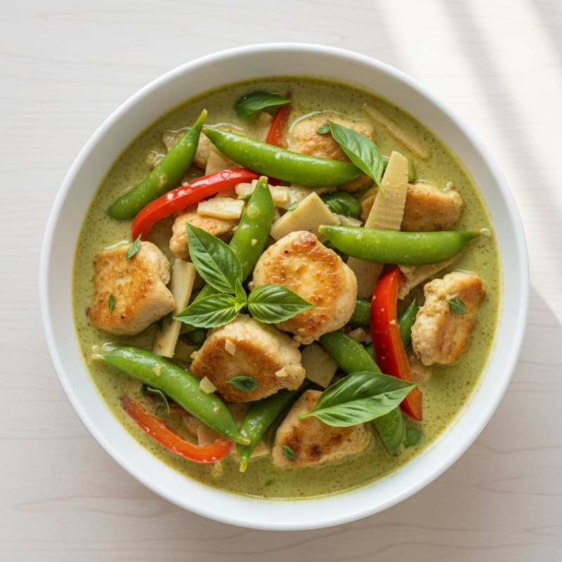 Creamy Coconut Green Curry Chicken
