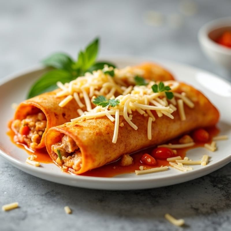 Zesty Baked Chicken Enchiladas