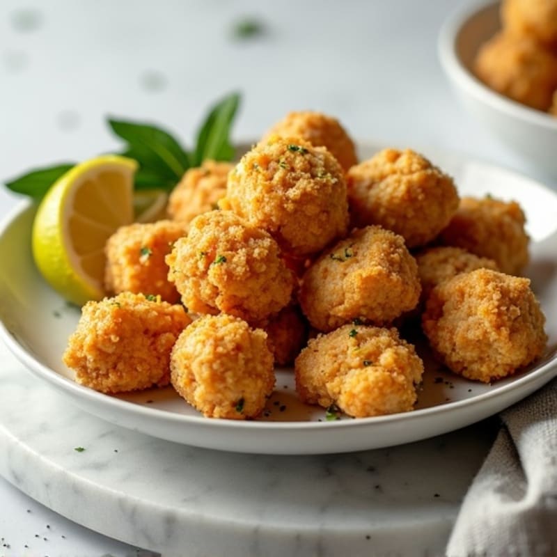 Crispy Garlic-Herb Air Fryer Chicken Bites