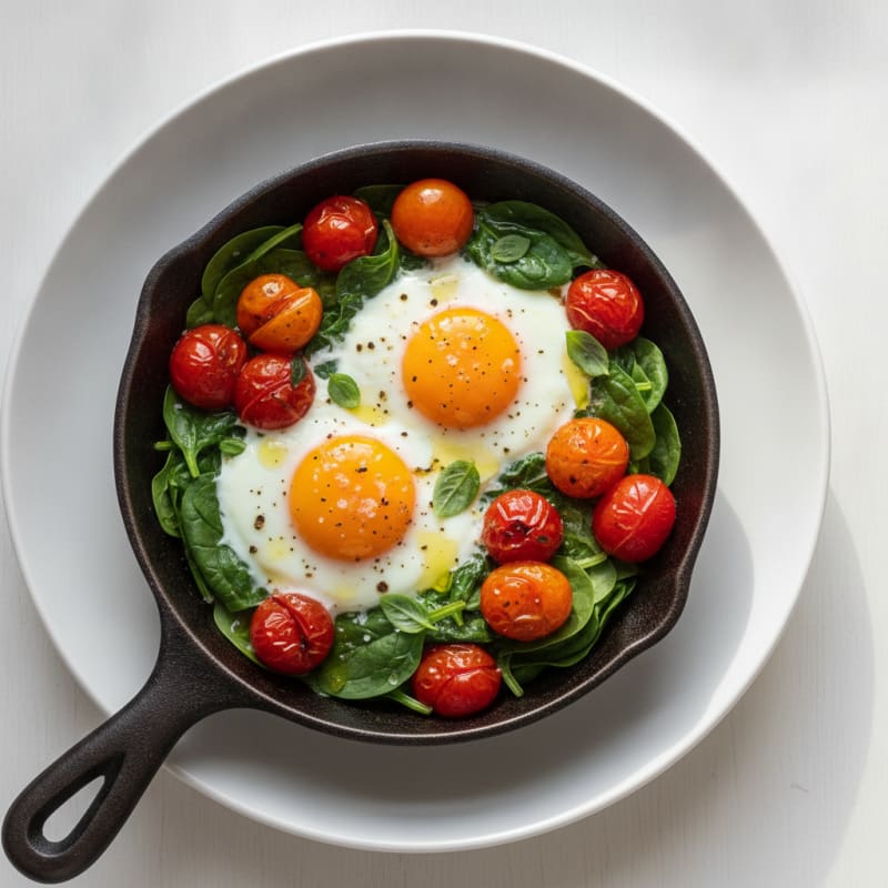 Baked Eggs with Roasted Tomatoes