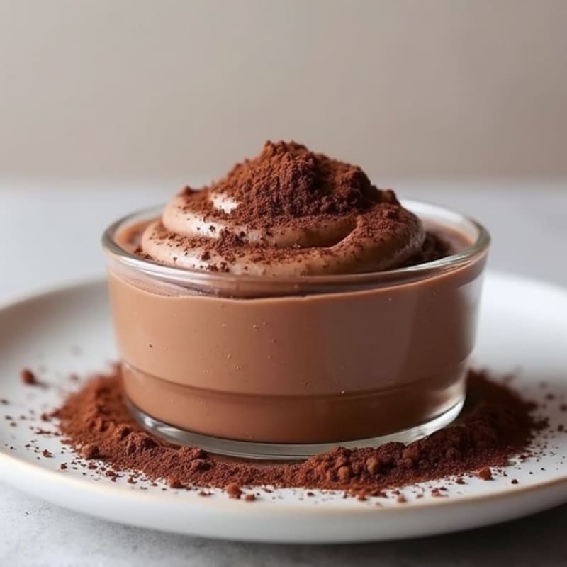 Silky Chocolate Protein Pudding with Greek Yogurt