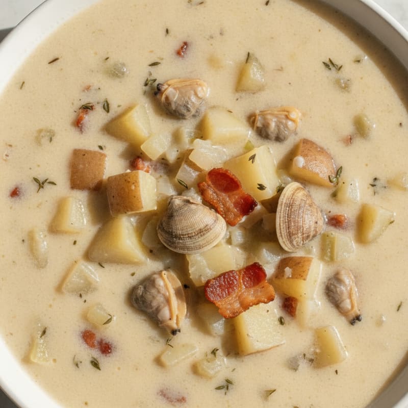 Hearty New England Clam Chowder
