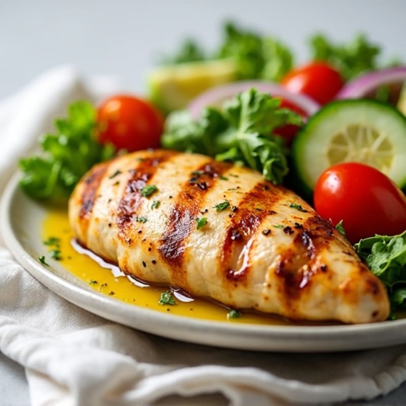 Grilled Chicken with Fresh Market Salad