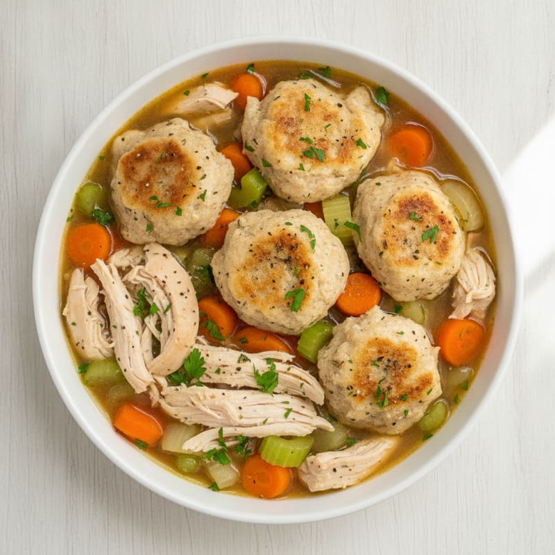 Homestyle Chicken and Herb Dumplings