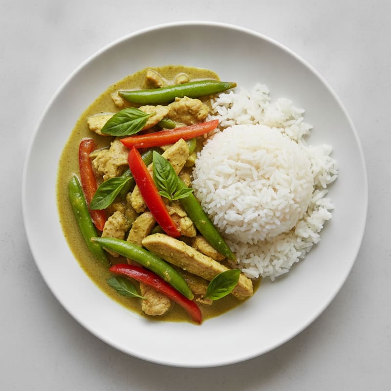Thai Green Curry Chicken with Jasmine Rice