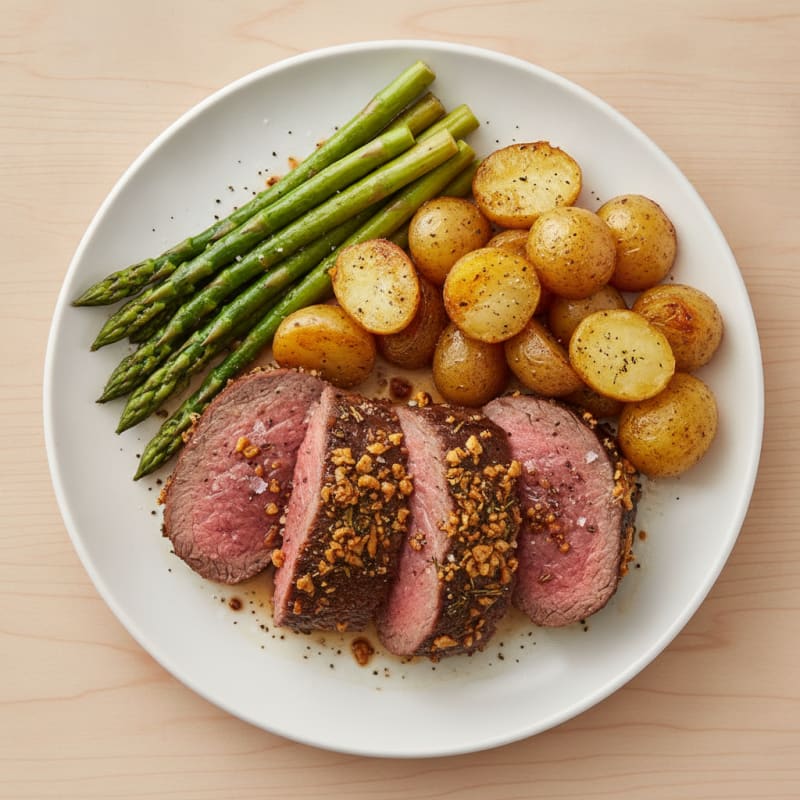 Garlic Herb Roasted Beef Tenderloin