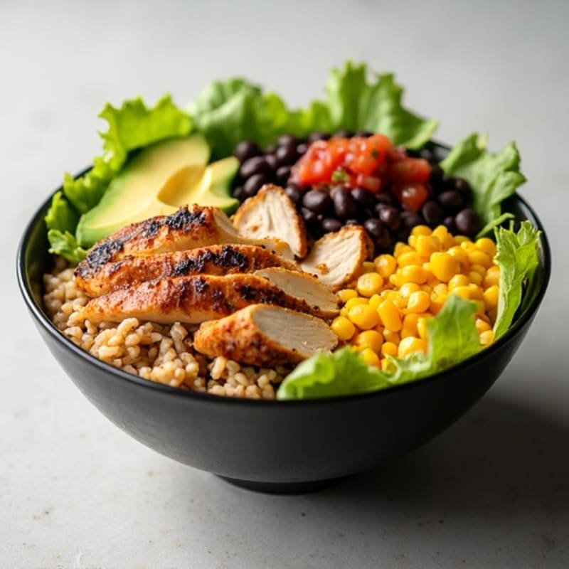 Loaded Black Bean Burrito Bowl