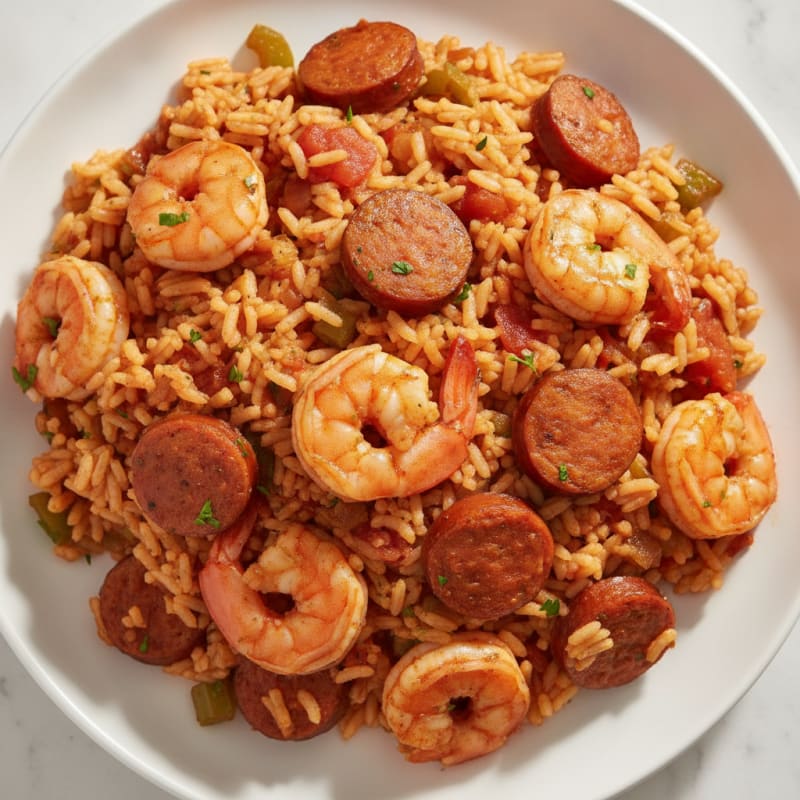 Creole Shrimp and Sausage Jambalaya