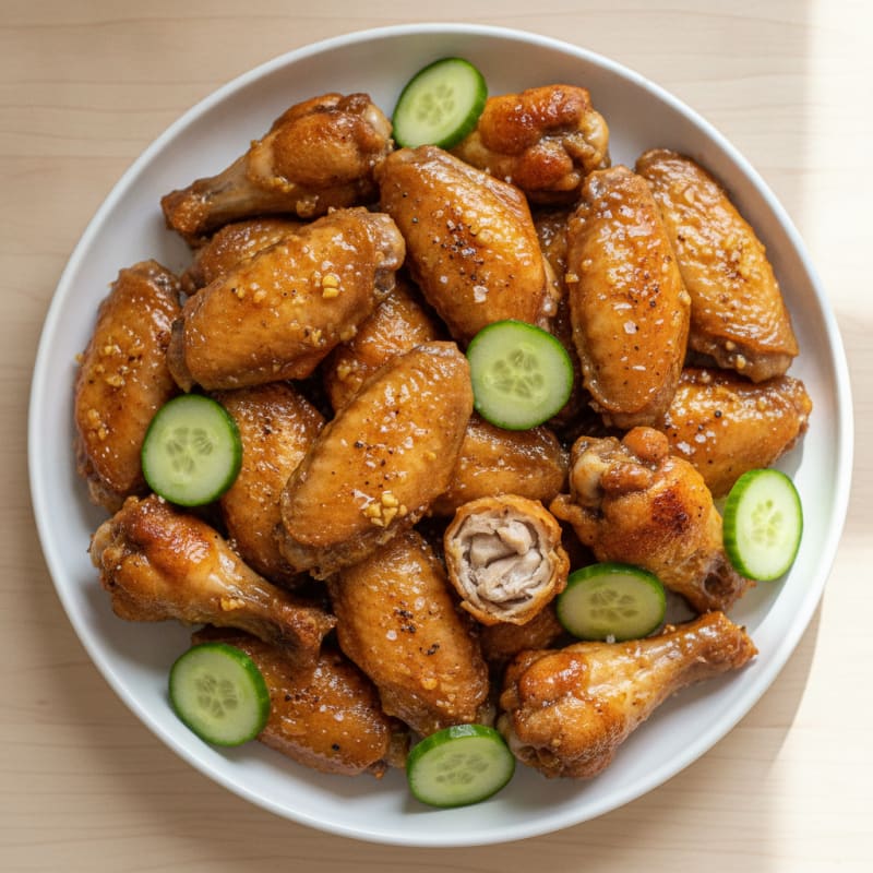 Honey-Garlic Baked Chicken Wings