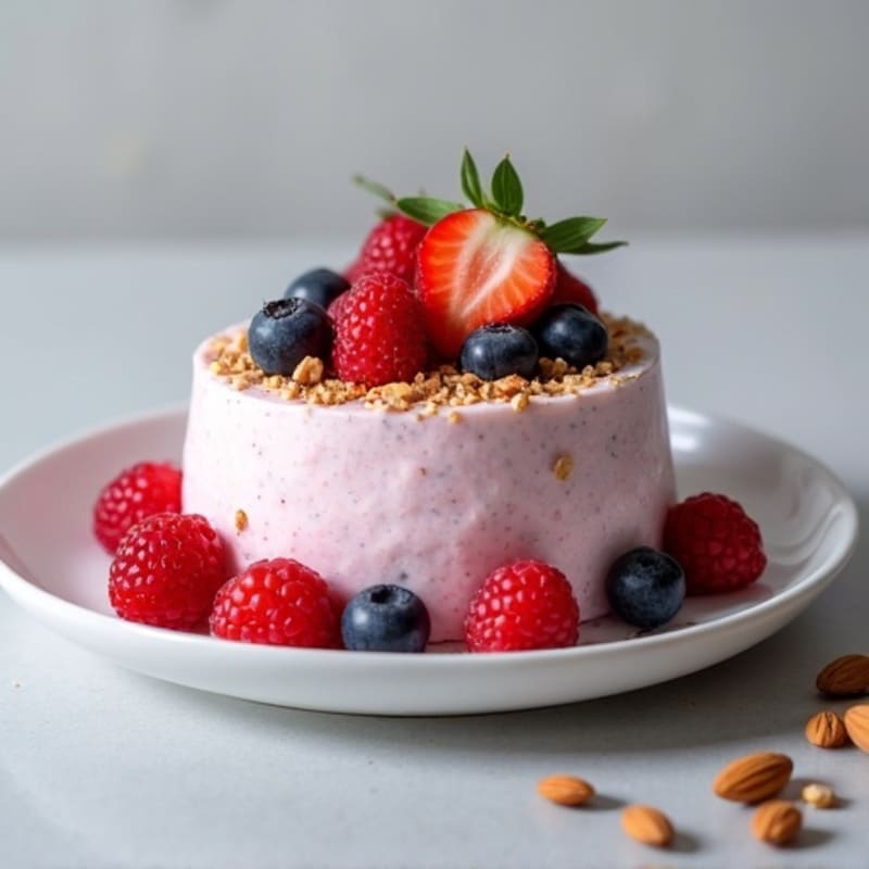 Cottage Cheese Protein Mousse with Mixed Berries