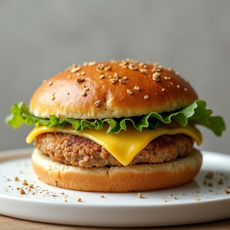 Crispy Mozzarella Lean Turkey Burger