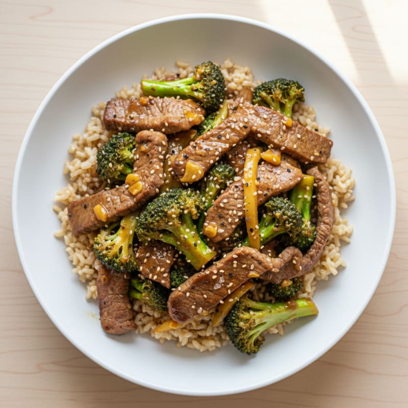 Sesame Beef and Broccoli Stir-Fry