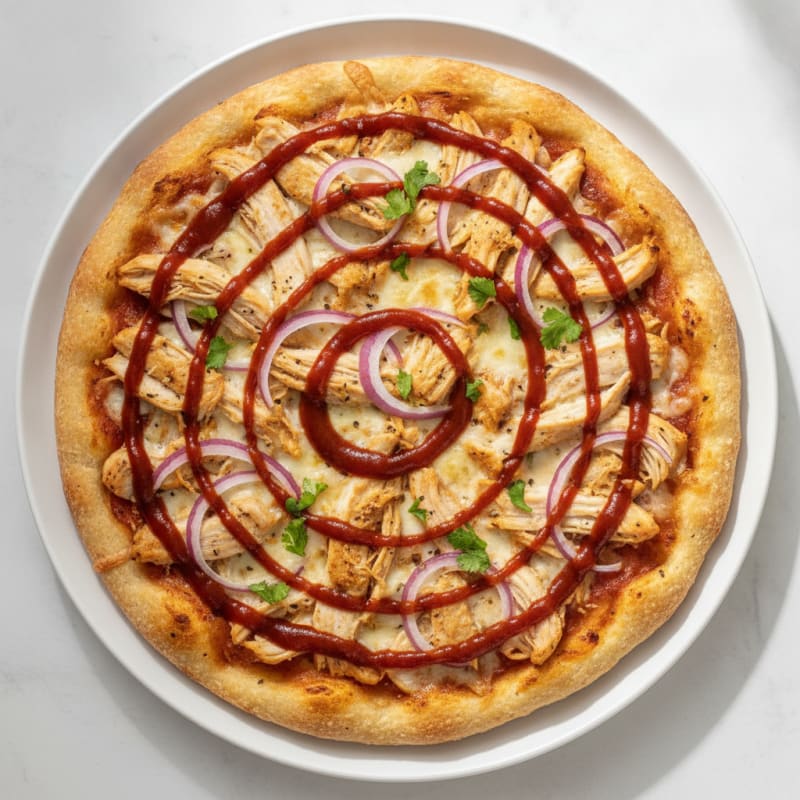 High-Protein BBQ Chicken Pizza