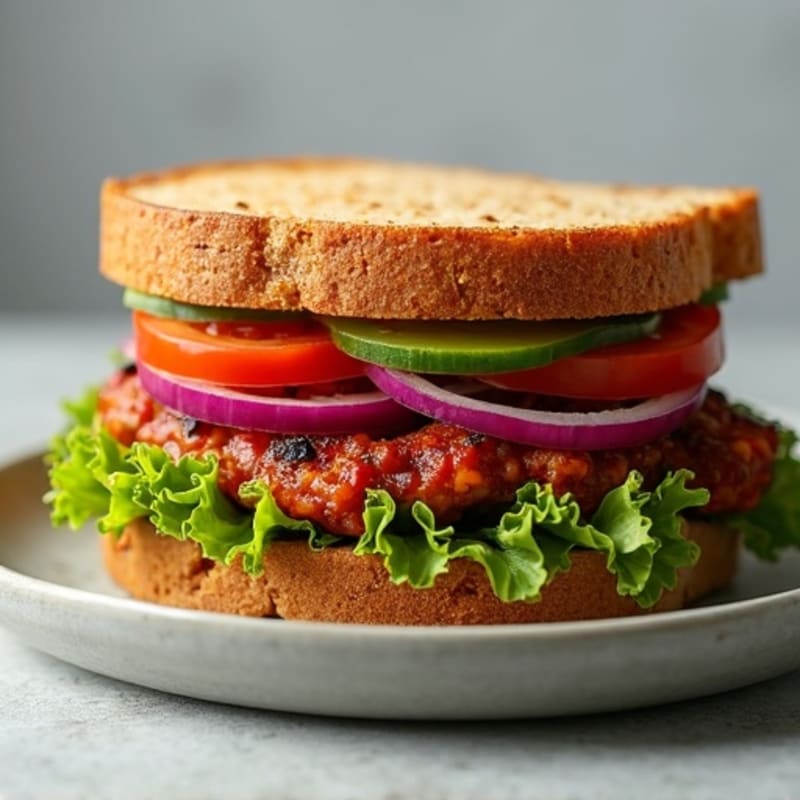Smoky BBQ Tempeh Sandwich
