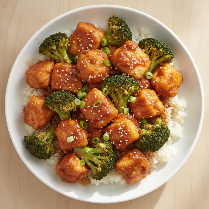 General Tso's Chicken with Broccoli