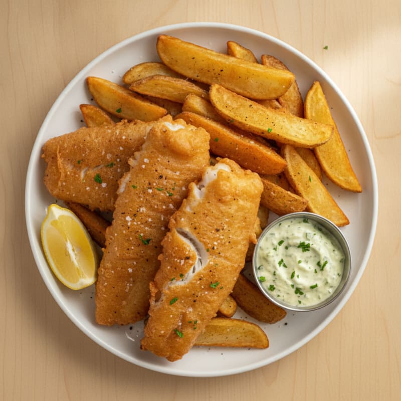 Classic Beer-Battered Fish and Chips
