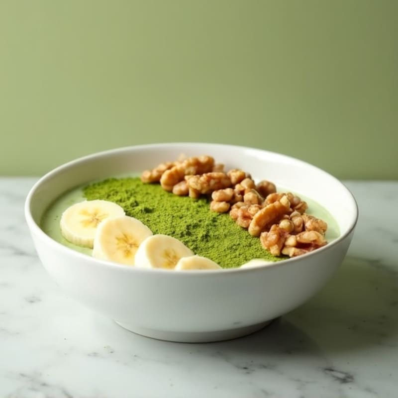 Creamy Matcha Greek Yogurt Bowl
