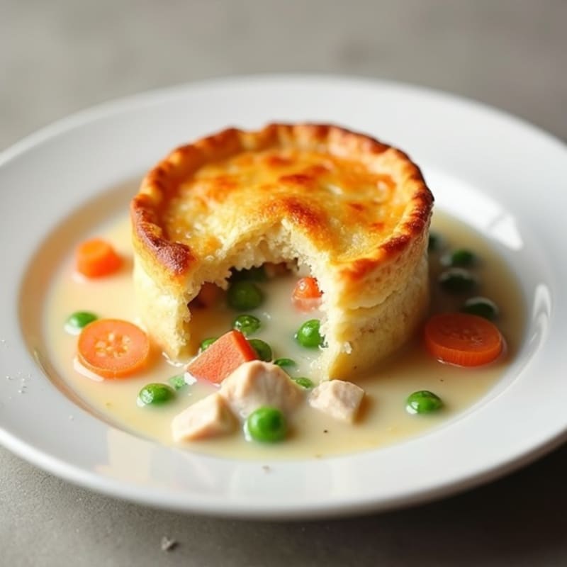 Creamy Cauliflower-Crust Chicken Pot Pie