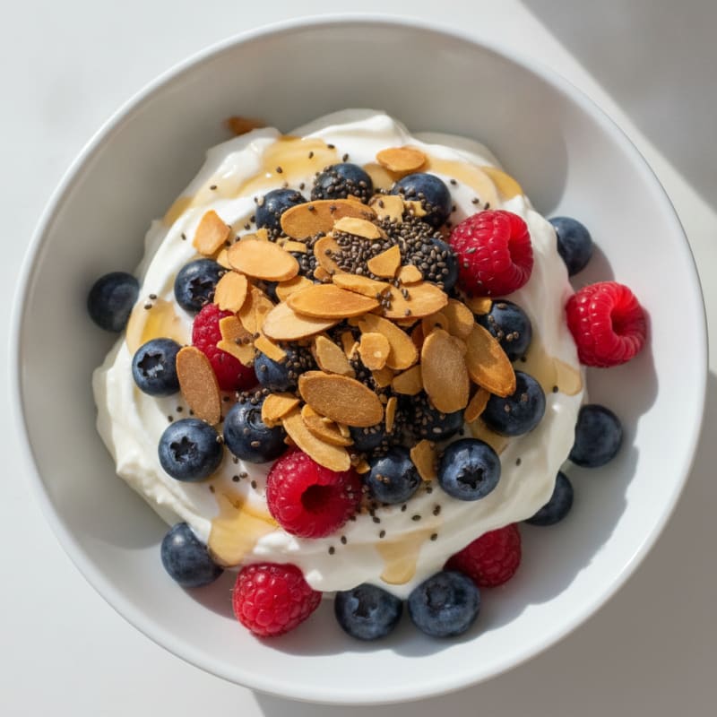 Creamy Greek Yogurt Protein Parfait with Berries